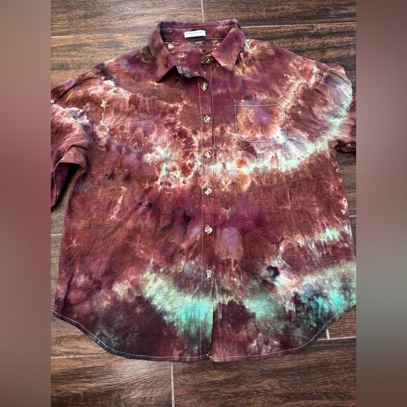 HOTOUCH COTTON BUTTON DOWN SHIRT SZ L - Picture 6 of 13